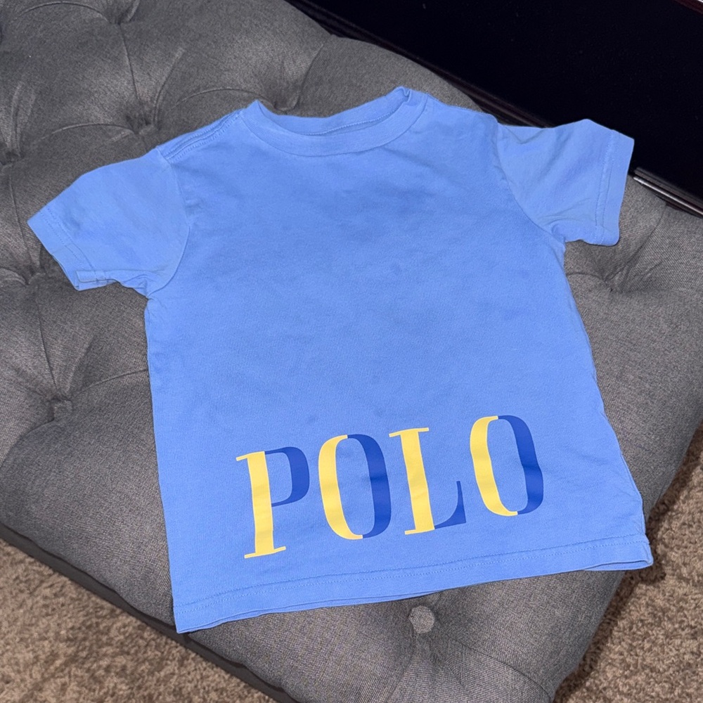 Polo by Ralph Lauren Kids Blue and Yellow Tee